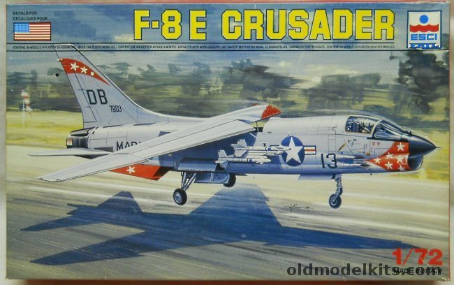 ESCI 1/72 LTV F-8E Crusader - US Marines VMF(AW)-235 / VMF(AW) 232 (F8), 9066 plastic model kit